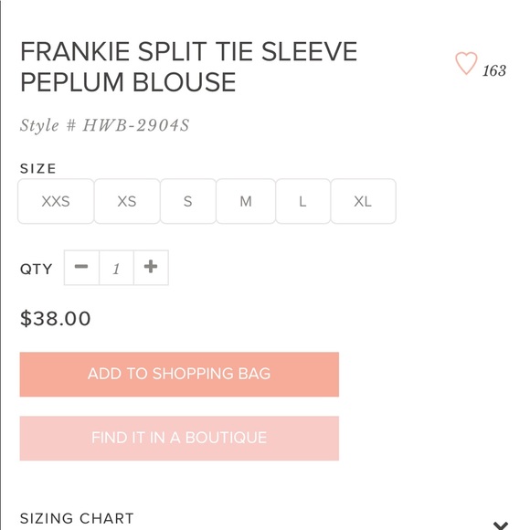 Split Sleeve Peplum Blouse (NWOT) - Picture 3 of 6